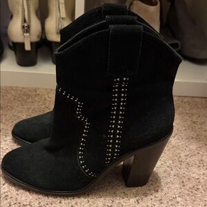 Joie Black Suede Ankle Boots